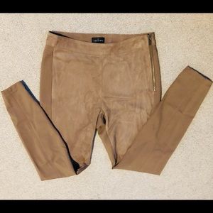 White House Black Market suede leggings size 4